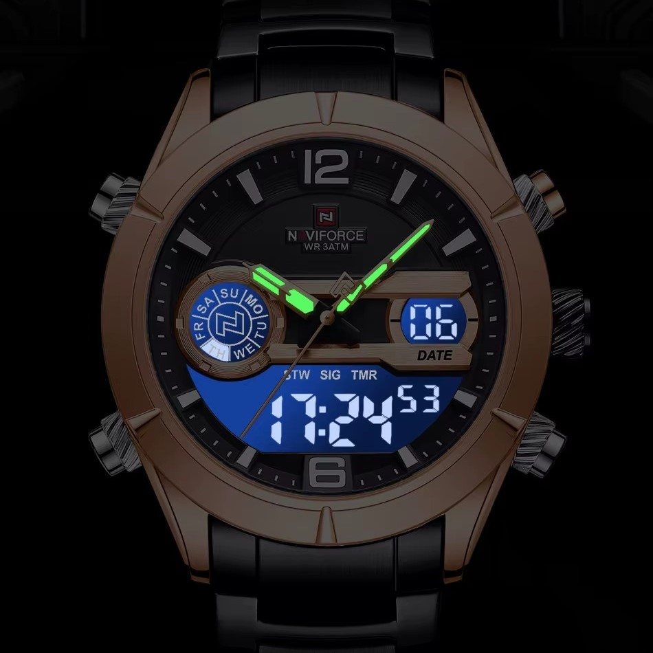 ساعت مچی عقربه‌ای کوارتز مردانه نیوی فورس مدل 9232RGBB