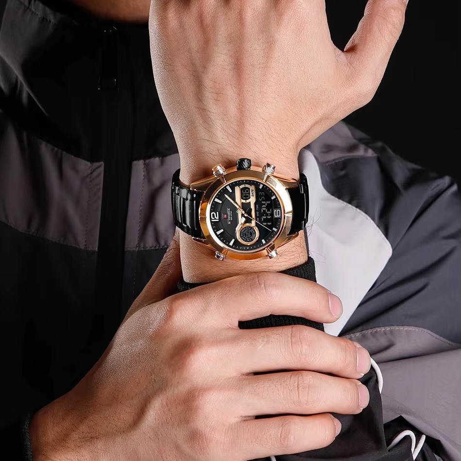 ساعت مچی عقربه‌ای کوارتز مردانه نیوی فورس مدل 9232RGBB