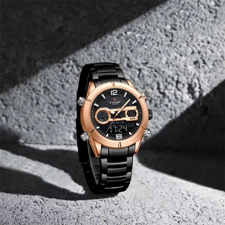 ساعت مچی عقربه‌ای کوارتز مردانه نیوی فورس مدل 9232RGBB