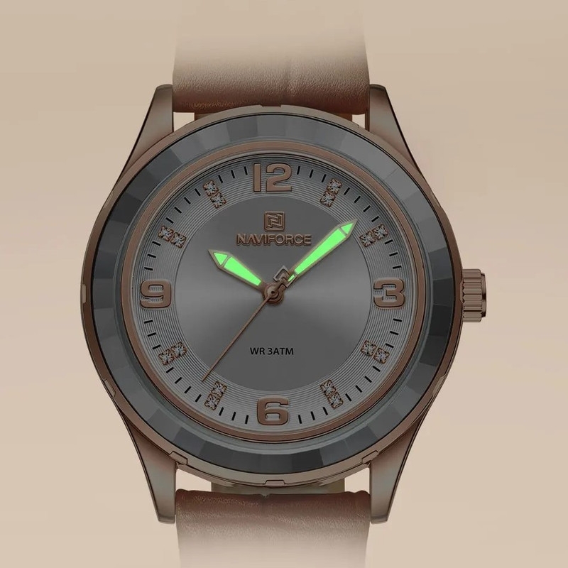 ساعت مچی عقربه ای زنانه نیوی فورس مدل NF5040RGRGW ساعت مچی عقربه ای زنانه نیوی فورس مدل NF5040RGRGW