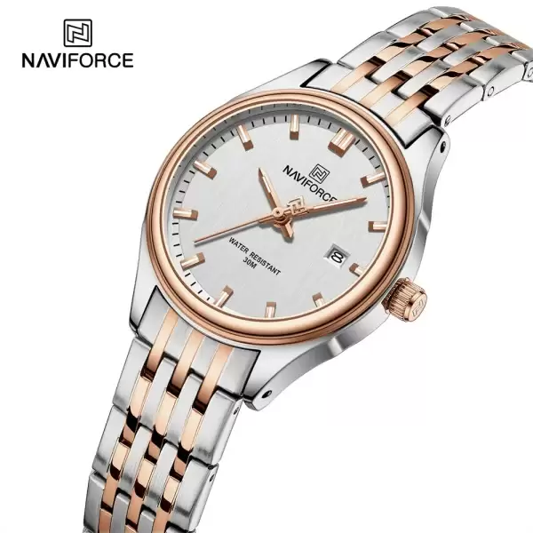ساعت ست مردانه زنانه نیوی فورس NAVIFORCE کد NF8040SRGW