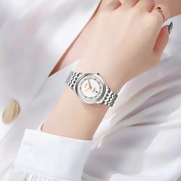 ست ساعت مچی عقربه ای زنانه و مردانه اسکمی مدل 9272SISI