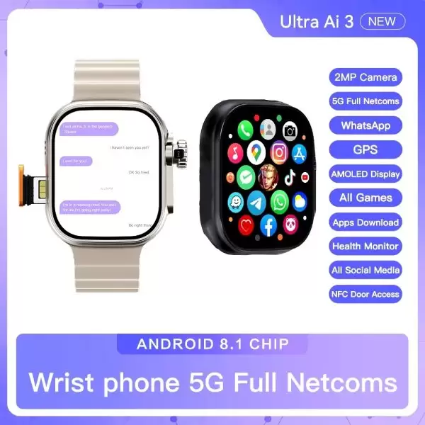 ساعت هوشمند سیمکارت خور مدل WS10 ULTRA 5G