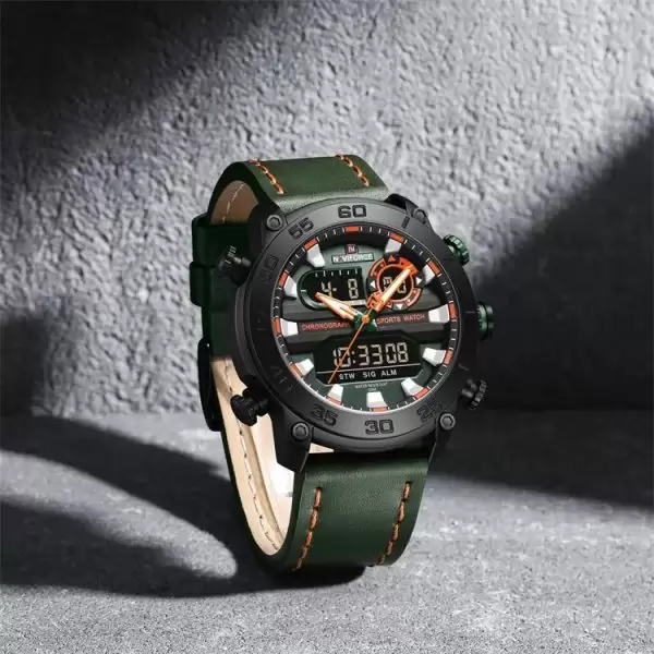 ساعت مچی عقربه ای مردانه نیوی فورس کد NF9235BGNGN