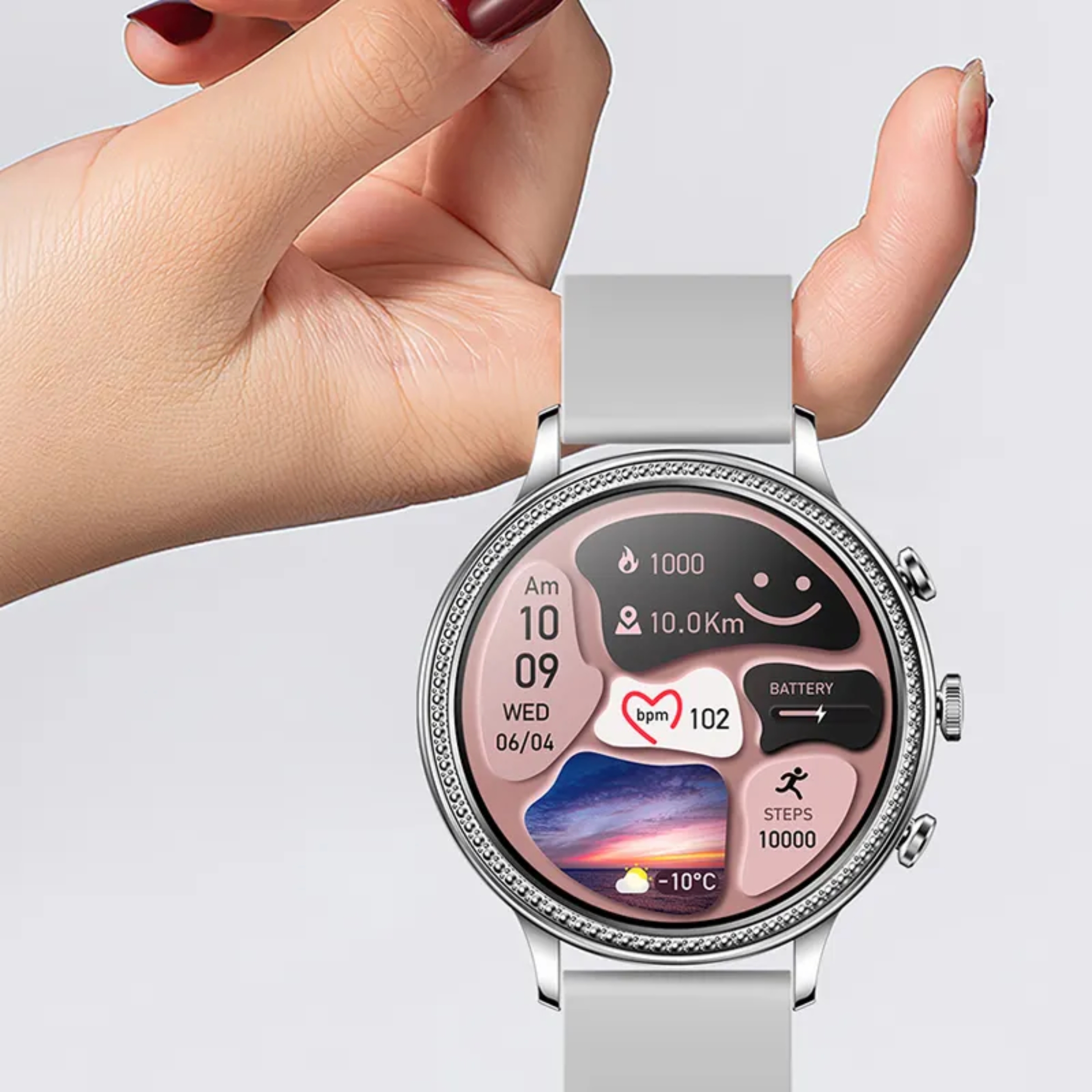 ساعت هوشمند مدل V60 LUXURY WOMAN