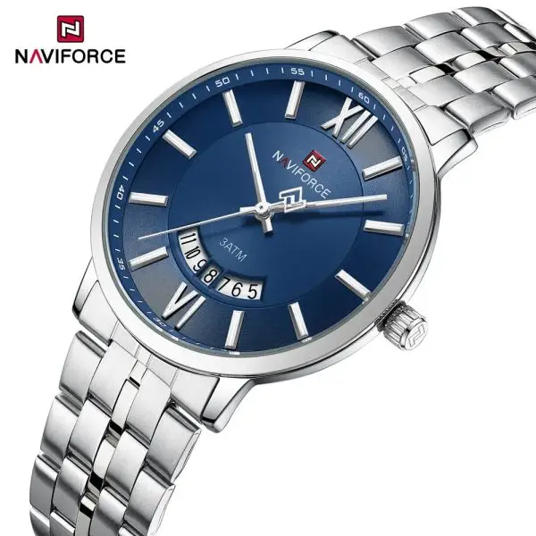 ست ساعت مچی عقربه ای زنانه و مردانه نیوی فورس مدل NF9238SBES